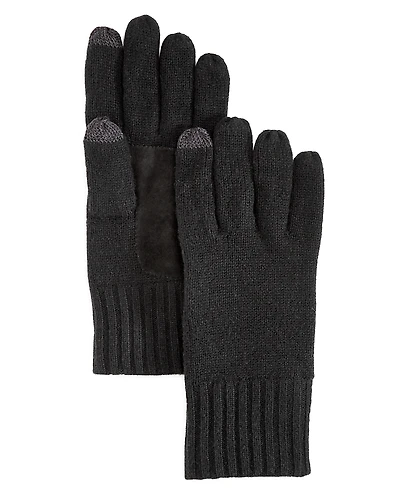 The Men's Store at Bloomingdale's Suede Patch Tech Gloves - Exclusive