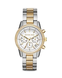 Michael Kors Bryant Chronograph Two-Tone Stainless Steel Watch, 37mm
