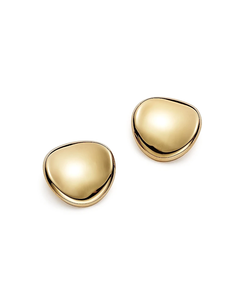 Bloomingdale's Fine Collection 14K Yellow Gold Daped Disc Earrings