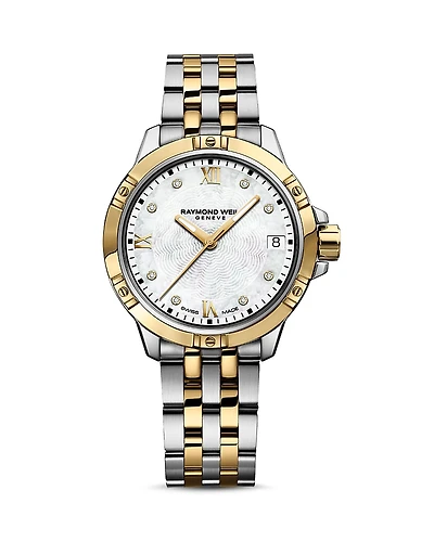 Raymond Weil Tango Two Tone Watch with Diamonds, 30mm