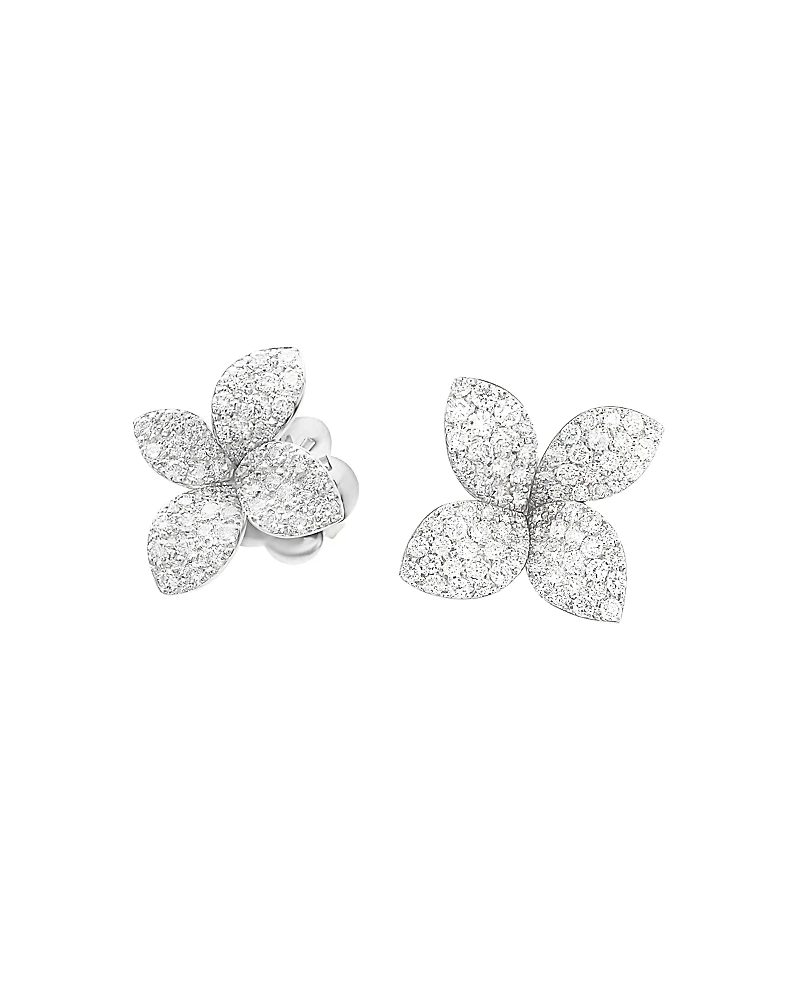 Pasquale Bruni 18K White Gold Secret Garden Pave Diamond Earrings