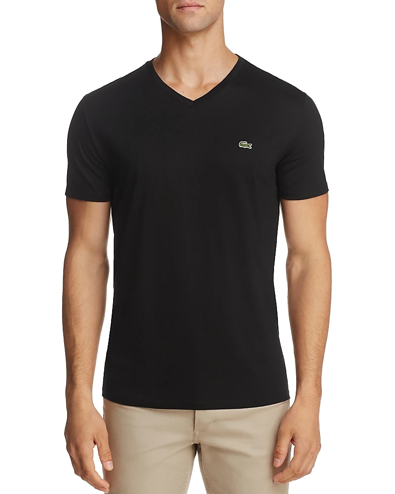 Lacoste V-Neck Pima Cotton Tee