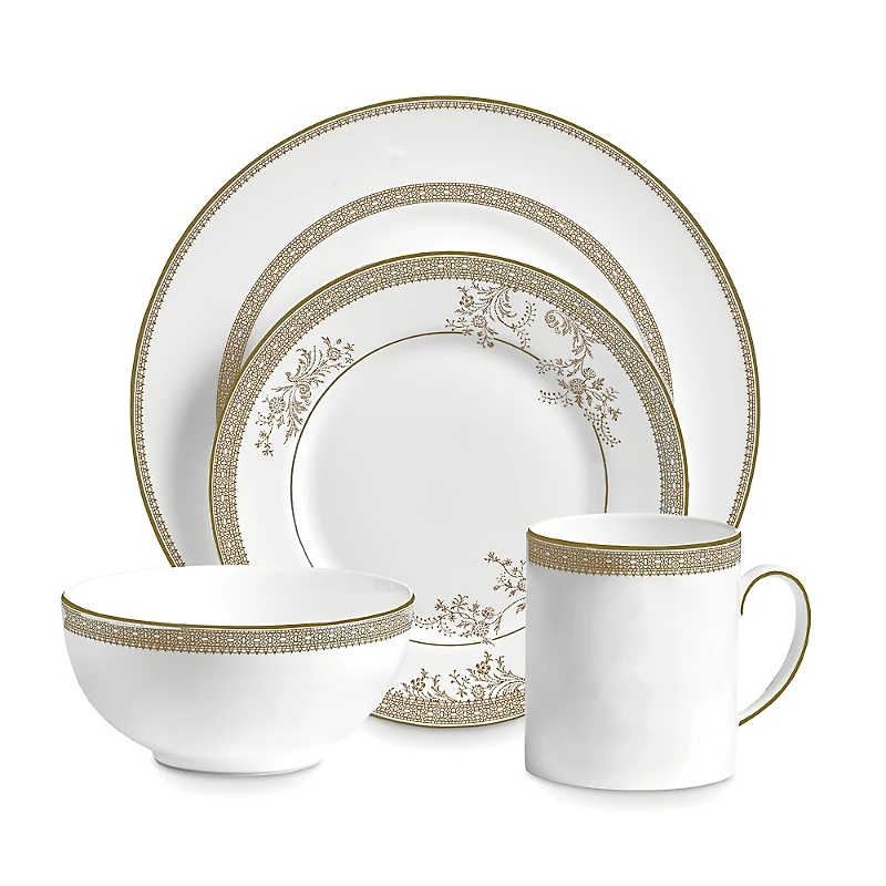 Vera Wang Wedgwood Vera Lace Gold 4-Piece Place Setting