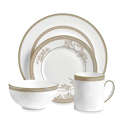 Vera Wang Wedgwood Vera Lace Gold 4-Piece Place Setting