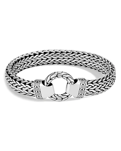 John Hardy Men's Sterling Silver Classic Chain Ring Clasp Bracelet