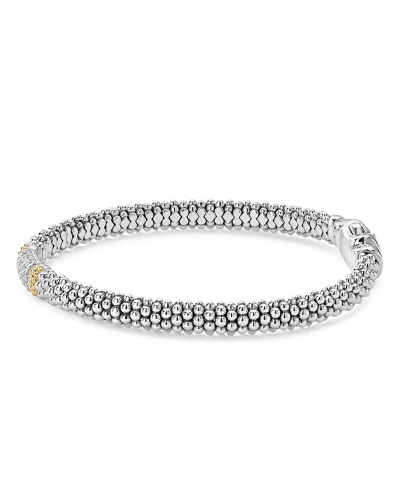 18K Gold & Sterling Silver Diamond Lux Bracelet