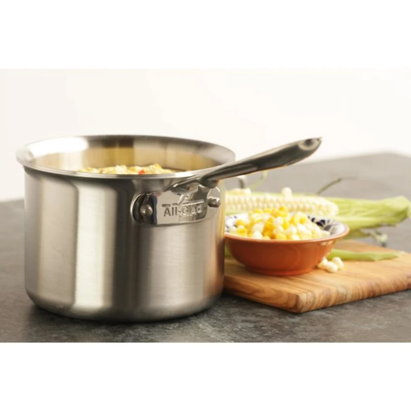 D5 Stainless Brushed 5-Ply Bonded 10-Piece Cookware Set