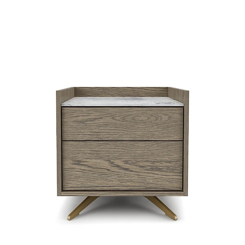 Huppe Memento 2-Drawer Small Nightstand