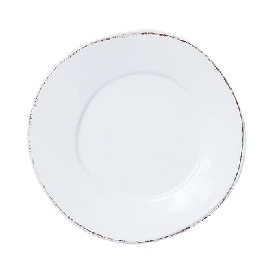 Vietri Melamine Lastra White Dinner Plate