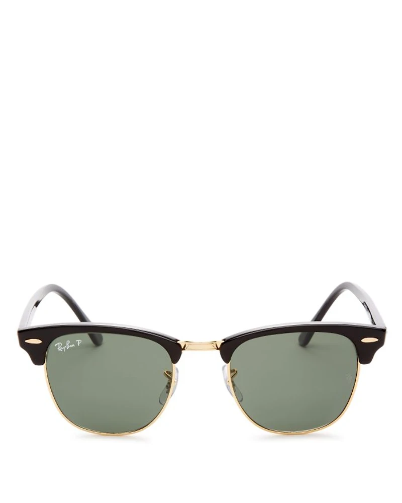 Polarized Classic Clubmaster Sunglasses, 51mm