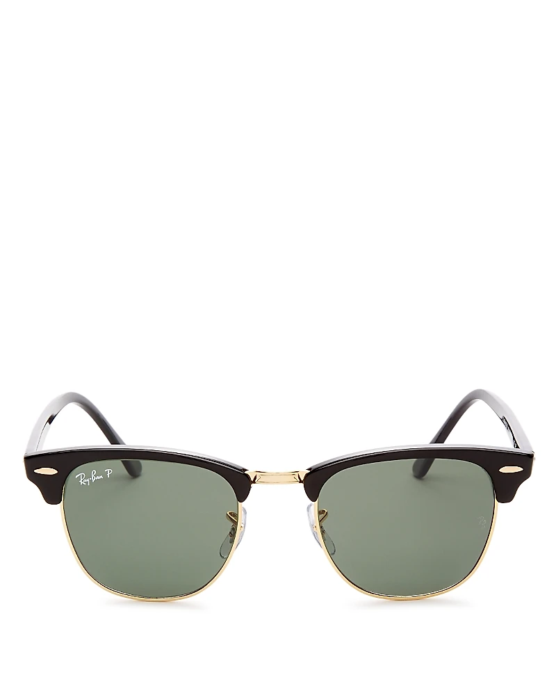 Ray-Ban Polarized Classic Clubmaster Sunglasses, 51mm