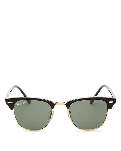 Ray-Ban Polarized Classic Clubmaster Sunglasses, 51mm