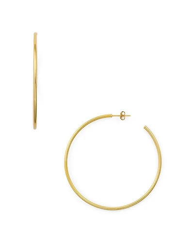 Hoop Earrings in 18K Gold-Plated Sterling Silver