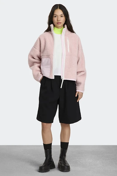 Simcoe Zip Up Fleece Jacket White Disc