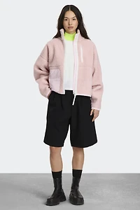 Simcoe Zip Up Fleece Jacket White Disc