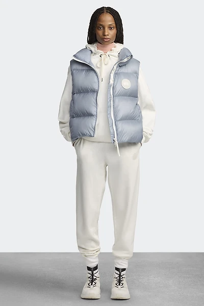 Cypress Puffer Vest White Disc