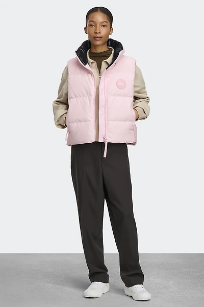 Grandview Cropped Vest Tonal Disc