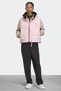 Grandview Cropped Vest Tonal Disc