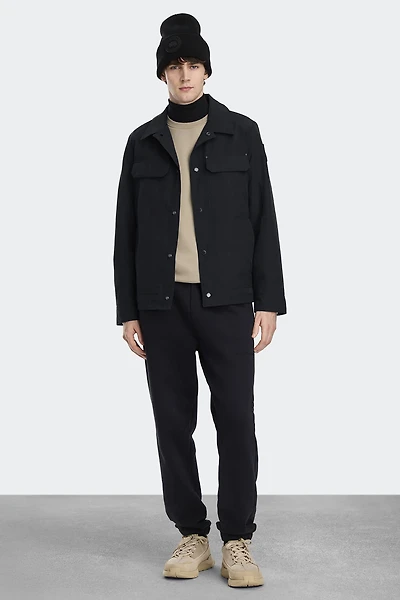 Burnaby Lightweight Chore Coat Black Disc