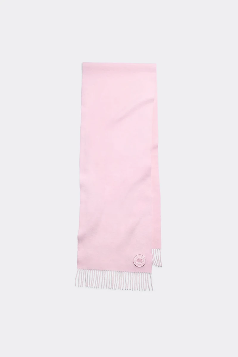 Wool Cashmere Blend Fringe Scarf