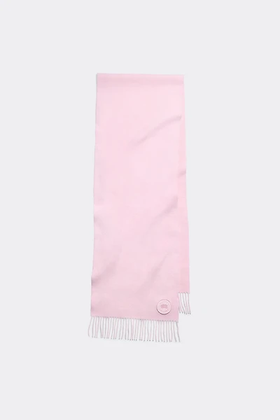 Wool Cashmere Blend Fringe Scarf