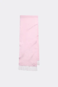 Wool Cashmere Blend Fringe Scarf