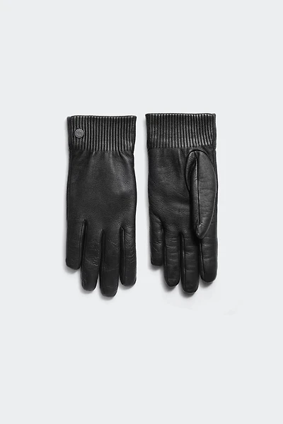 Ribbed Luxe Leather Glove