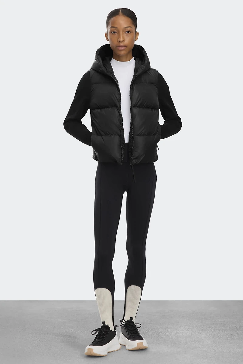 HyBridge® Wide Quilt Knit Hoodie Tonal Disc