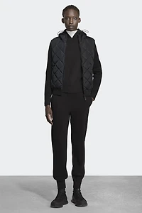 HyBridge® Quilted Knit Hoodie Black Disc