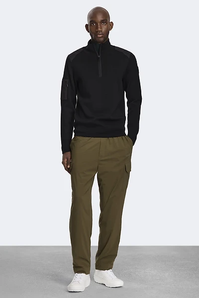 Stormont Quarter Zip Sweater Black Disc