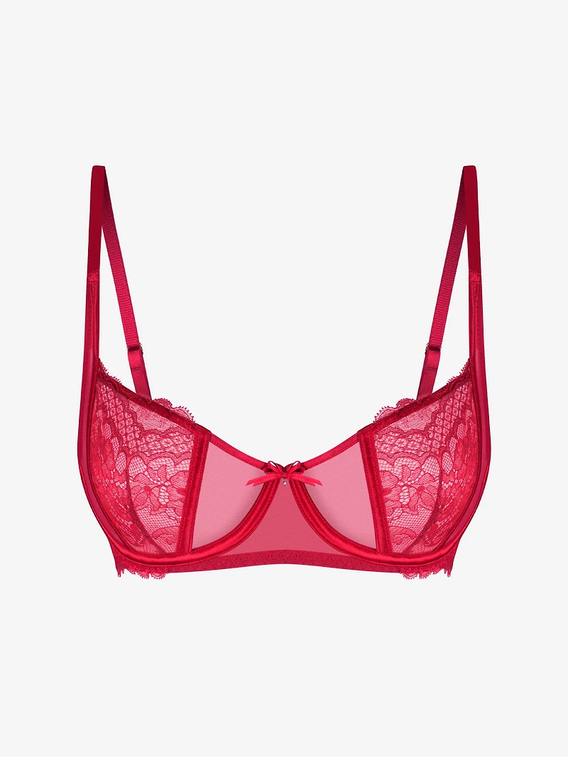 Rose Balconette Bra