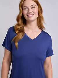 Lily Manches Courtes Chemise de nuit