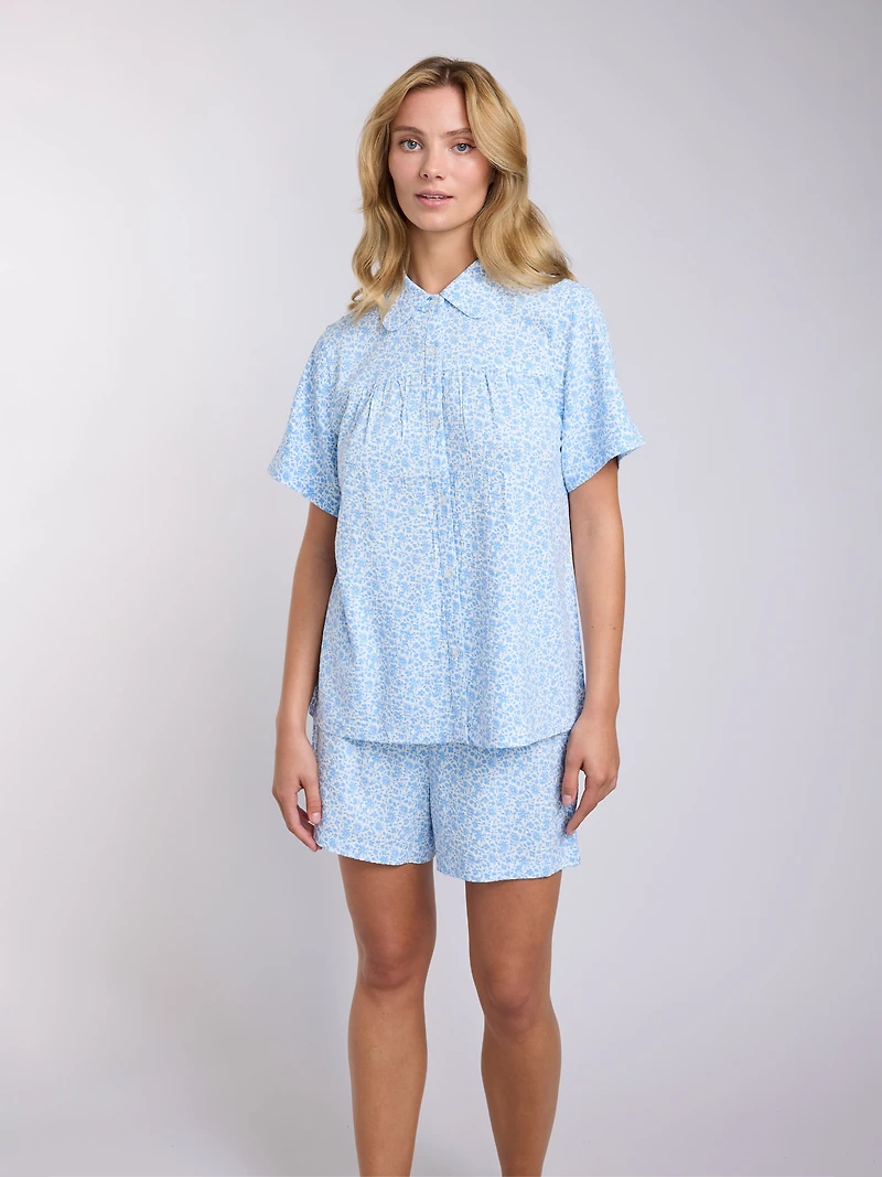 Palm Manches Courtes Chemise de pyjama