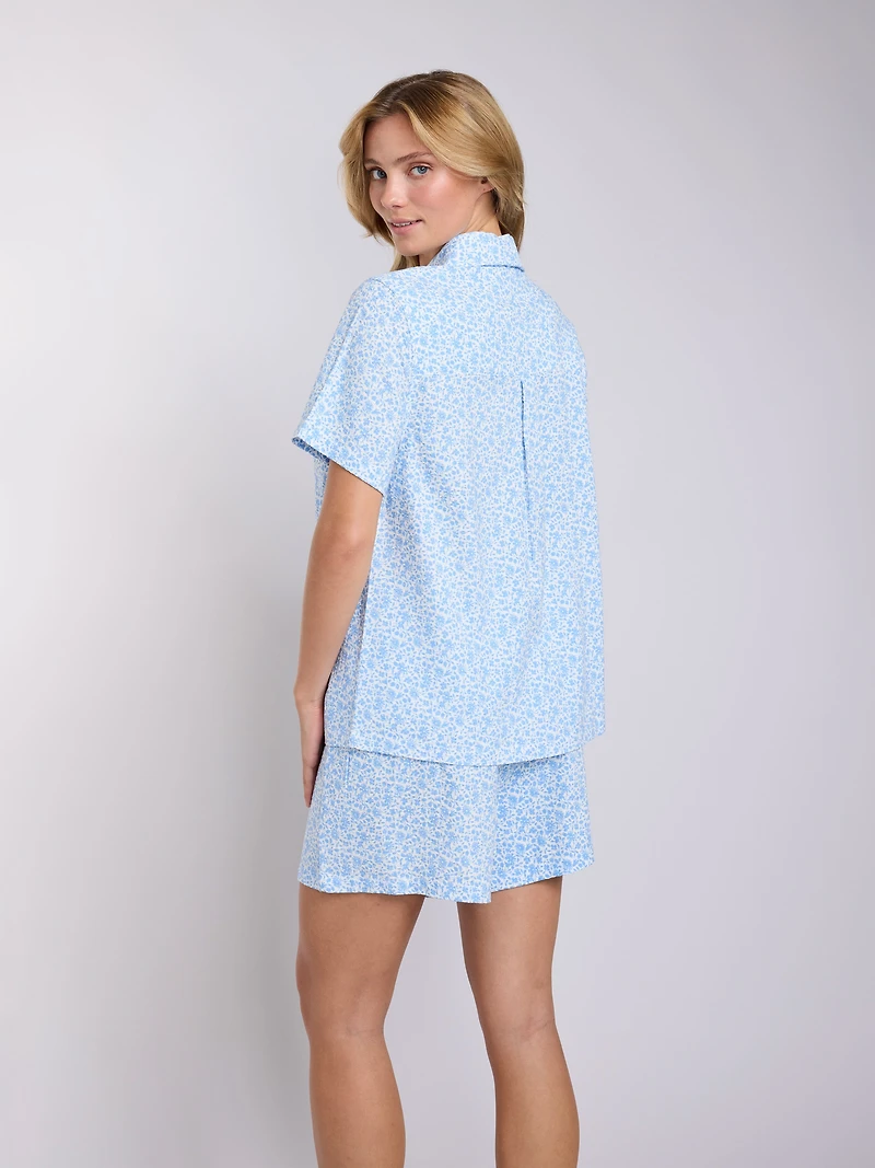Palm Long Sleeve Pajama Shirt