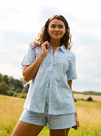 Palm Long Sleeve Pajama Shirt