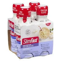 Slim Fast - Advanced Nutritional Shake - Vanilla Cream, 4 Each