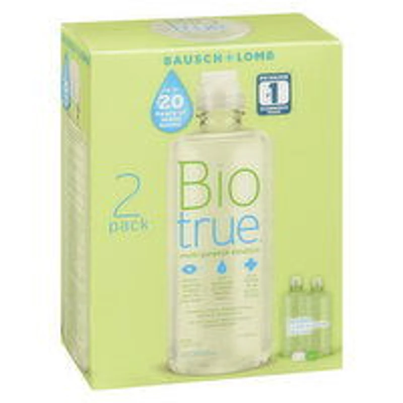Bausch & Lomb - Bio True Contact Lens Solution, 2 Each