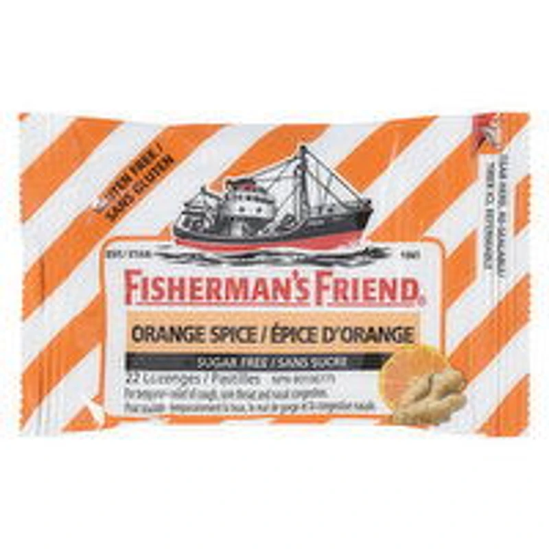 Fishermans Friend - Lozenges, Orange Spice Sugar Free, 22 Each