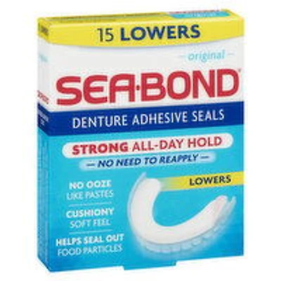 Sea Bond - Denture Adhesive Seals Original Triple Action, 15 Each