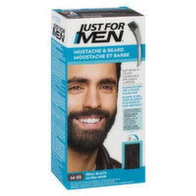 Just For Men - Mustache & Beard Real Black Hair Colour, 1 Each