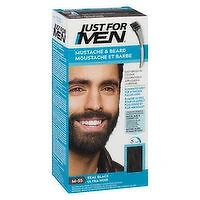 Just For Men - Mustache & Beard Real Black Hair Colour, 1 Each