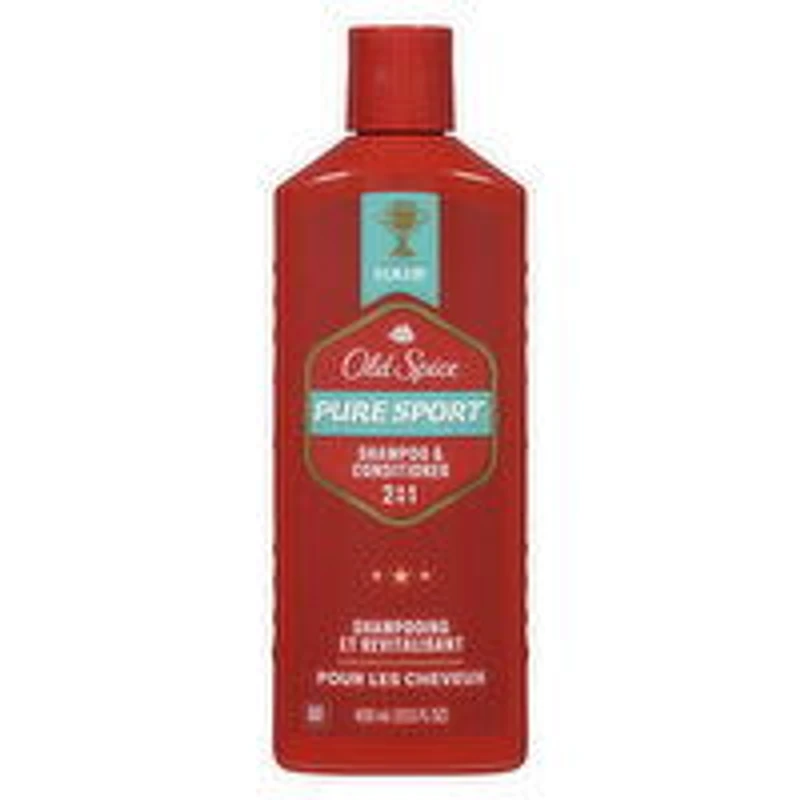 Old Spice - 2 in 1 Shampoo & Conditioner, Pure Sport, 400 Millilitre