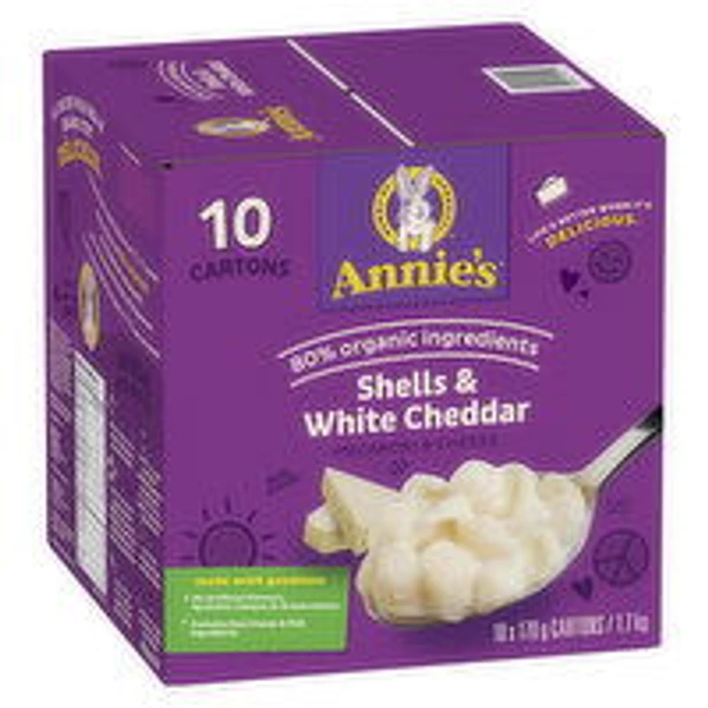 Annie's - Shells & White Cheddar Mac & Cheese, 10 Each