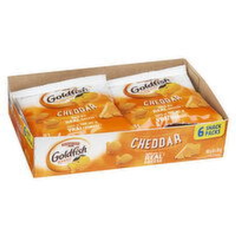 Pepperidge Farm - Goldfish Baked Snack Crackers, Cheddar, 6 Each