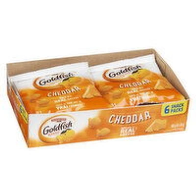 Pepperidge Farm - Goldfish Baked Snack Crackers, Cheddar, 6 Each