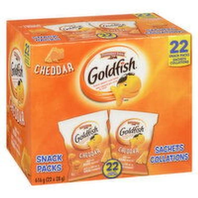 Pepperidge Farm - Goldfish Cheddar Snack Packs, 22 Pack, 616 Gram