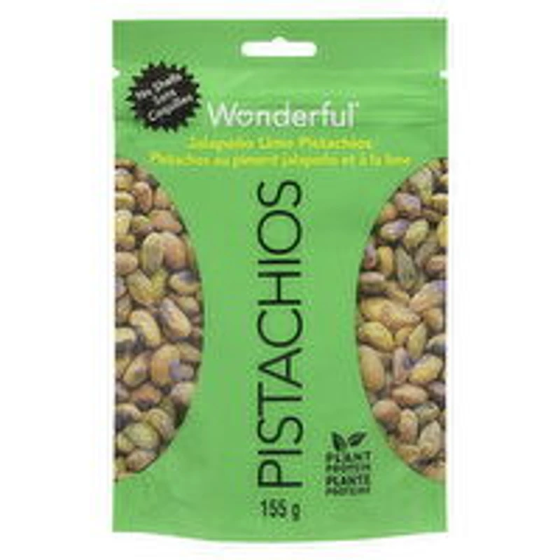 Wonderful - Pistachios, Jalapeno Lime, No Shell, 155 Gram