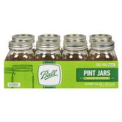 Ball - Regular Mouth Jar 473ml For Preserving, 8 Each