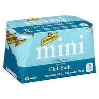 Schweppes - Club Soda Low Sodium, 6 Each