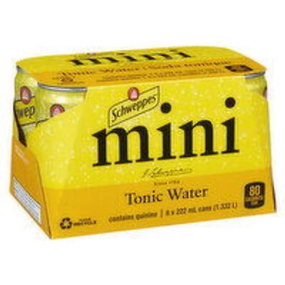 Schweppes - Tonic Water Soda, 6 Each